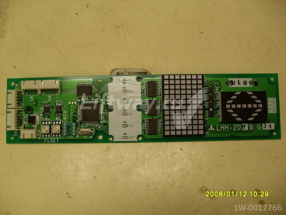 Плата LHH-200B.G24 индикатора (вызывного аппарата) Mitsubishi