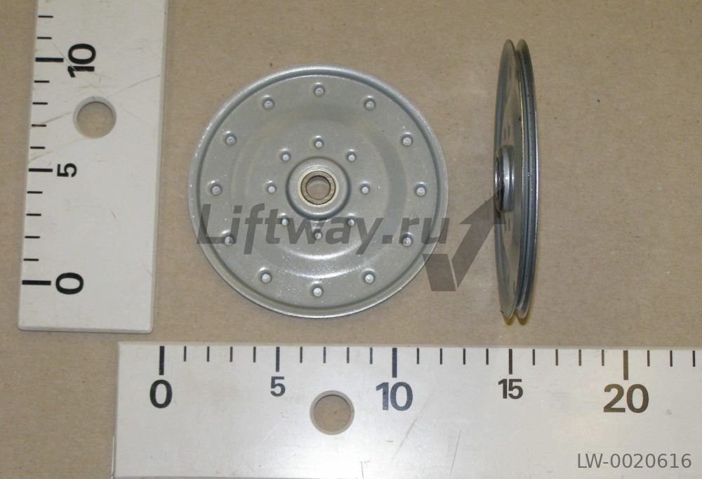 Шкив отводной тросика привода дверей ADC KONE D=114 mm