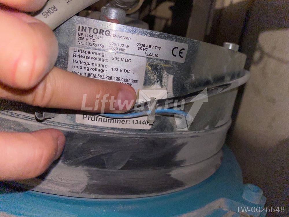 Дисковый тормоз BFK464-25/1   205VDC 528/132W 1200 Nm