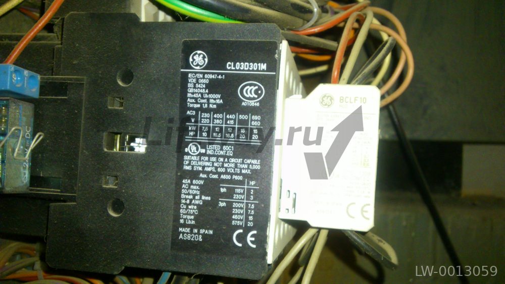 Kонтактор GE 3P 25A (AC3) 1НО 110VDC