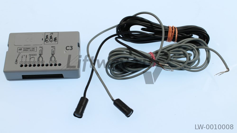 Фотобарьер однолучевой, с блоком управления (24V AC/DC, NC/NO (8,2 кОм), длина RX/TX кабелей 4 м)