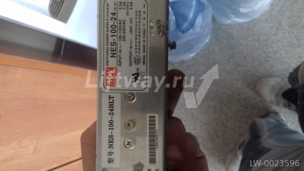 Блок питания 100Вт NES-100-24 Вход: 100-240VAC/2,5A-1,5A Два Выхода: 24VDC/4,5A