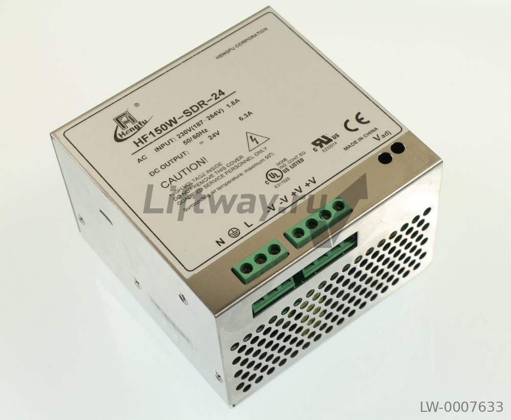 Трансформатор HF150W-SDR-24 вход 230VAC/1,8A вых 24VDC/6,3A