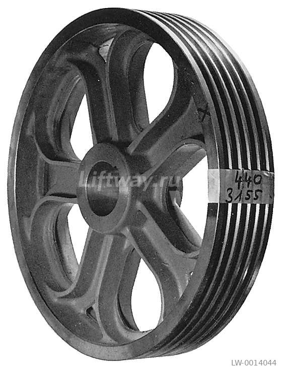 КВШ DD=570 х120mm ZZR=5 DZ=8mm для W163 (ступица 120мм) вал d=90mm H7