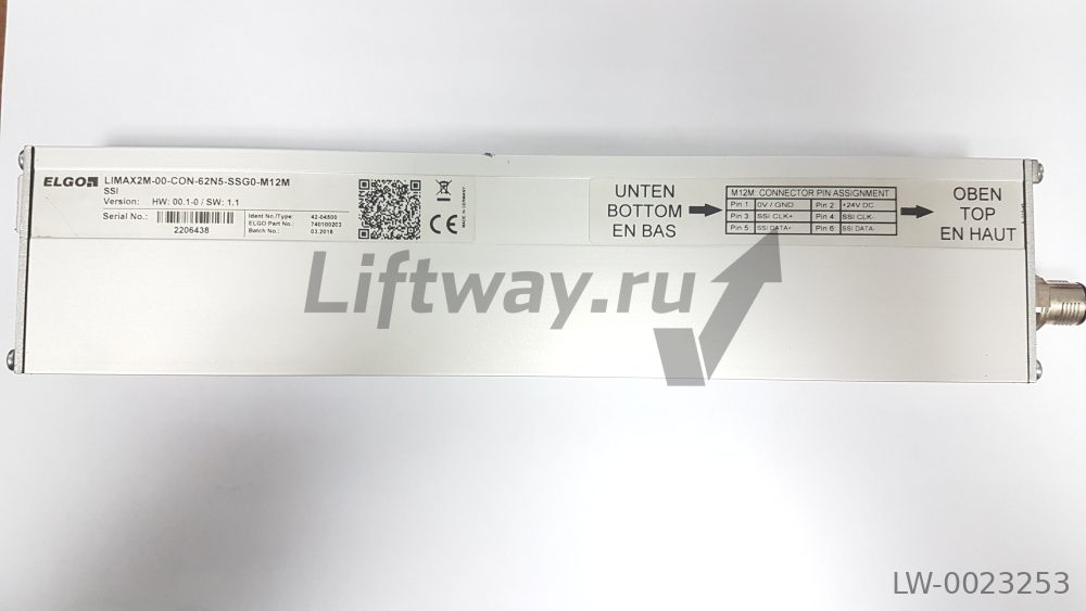 Датчик шахтной информации Limax2M-00-CON-62N5-SSG0-M12M