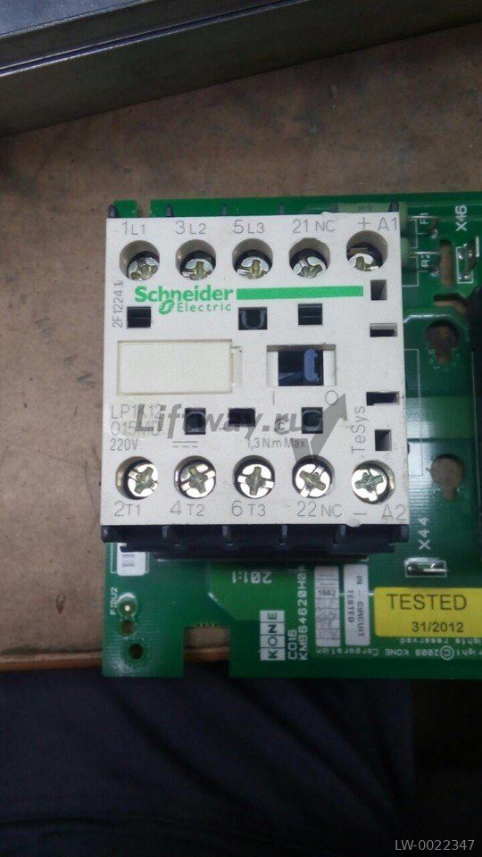 КОНТАКТОР K 3P, 12 A, НЗ, 220V DС монтаж на печатную плату