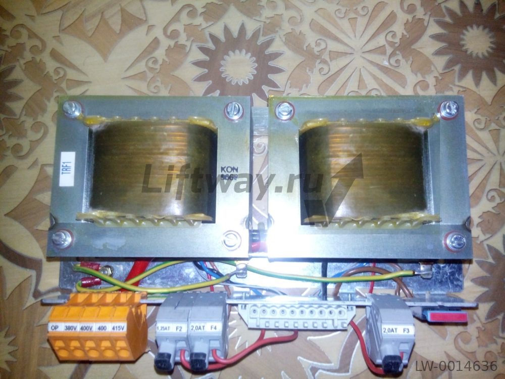 Трансформатор Otis 322VA Вход.380VAC/0.96A 400VAC/0.91A 415VAC/0.88A Выход 24V/8.4Aac 110V/0.27Aac