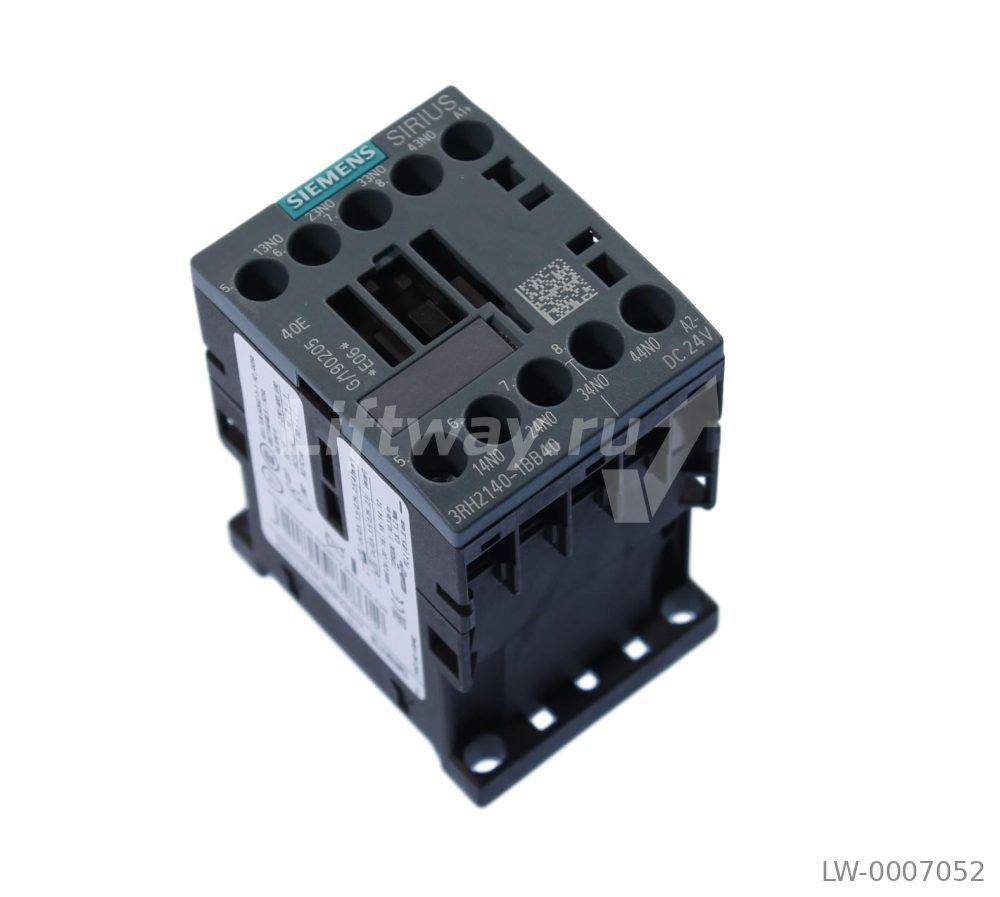ВСПОМОГАТЕЛЬНЫЙ КОНТАКТОР, КОНТАКТЫ 4NO, 24V DC, ТИПОРАЗМЕР S00, ВИНТОВЫЕ КЛЕММЫ