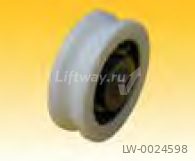 Ролик PA6G ø 45/40/M6 x 14,5 mm с подш. 6002 ZZ, внутр. резьба M6