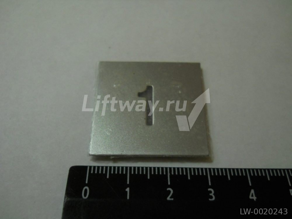 Нажимной элемент "1" кнопки KT40 прозрачный символ (Корейский вариант)