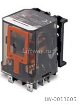 Силовое реле тип RM, 3 перекл.конт, 16A, 24VDC, DIN горизонт Faston 250, Schrack