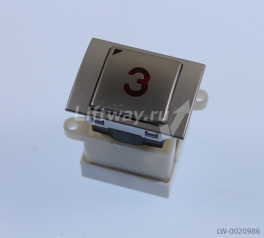 Кнопка "3" (красн) KA142 LG-Sigma типы панелей S22 S42 S13