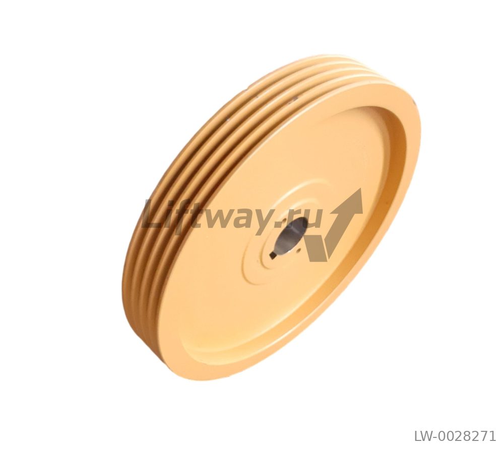 КВШ Ø 520mm канавки 4x12mm тип "V" 35° с подрезом 90° шаг P18 L.80mm  для лебедки TORO