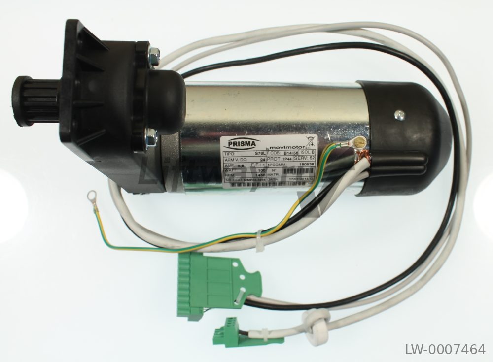 Электродвигатель S78L (24V DC, 1450 rpm) привода дверей Prisma MICRO, в сборе с приводным механизмом