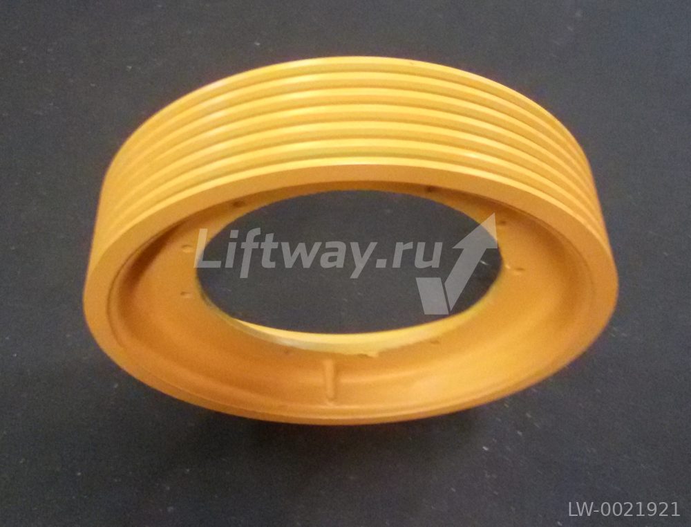 КВШ Ø 520mm канавки 6x10mm V 40° с подрезом 97° L.115 mm Pitch 18 для лебедки MF58 Dx