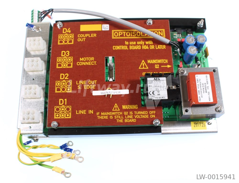 СИЛОВАЯ ПЛАТА КОНТРОЛЛЕРА ПРИВОДА ДВЕРЕЙ ADC, KONE
