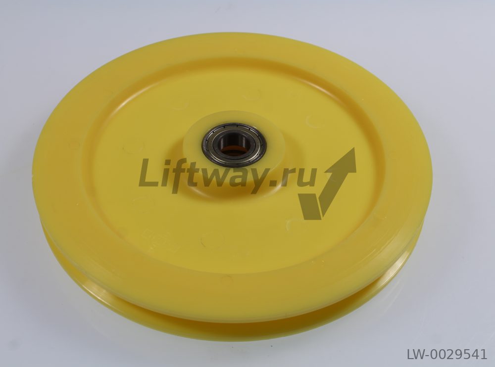 Шкив натяжного устройства D=215мм (D1=200мм) d=17 мм под канат 6,5мм (ACLAMID)
