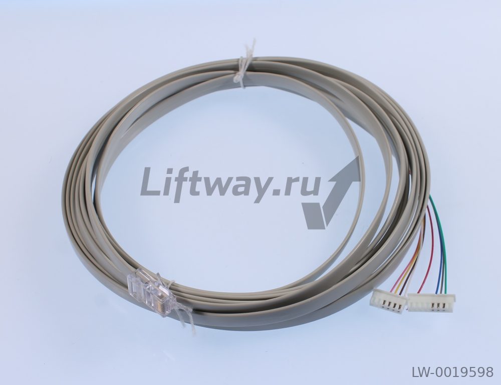 Кабель L=5 м кнопка - этажный модуль SM04 с разъемом RJ45