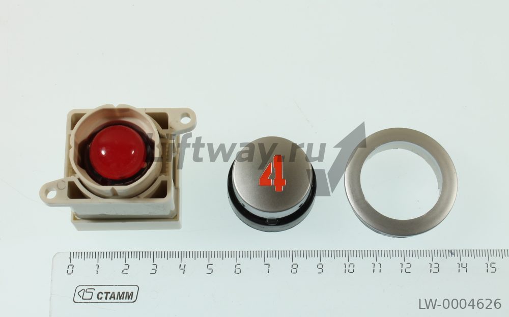 Кнопка круглая "4" Тип 21C SIGMA, LG-OTIS