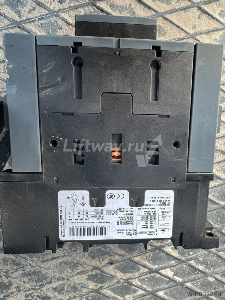 КОНТАКТОР 3-ПОЛ., AC-3, 45 КВТ/ 400 V, НОМ. НАПРЯЖЕНИЕ УПРАВЛЕНИЯ US = 230 V AC, 50 ГЦ,