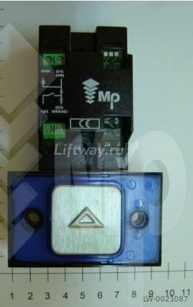 Кнопка СТРЕЛКА ВВЕРХ синяя 1C24V COMPACT