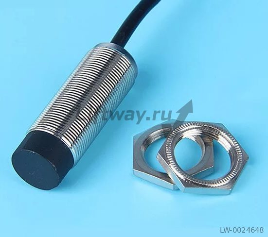 Датчик индуктивный цилиндрический M18, 12-24В