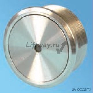 Кнопка антивандальная приказной/вызывной панели Sodimas, тип DEMON, 24VDC, 1 NO (зеленый светодиод)