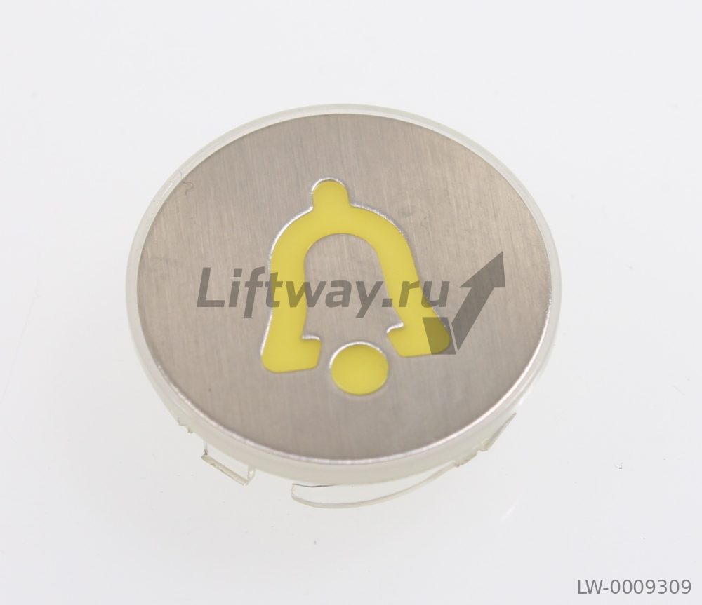 Нажимной элемент кнопки Kone "колокольчик" (цвет латунь)