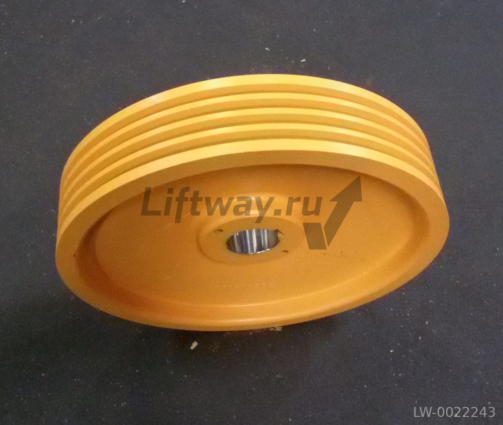 КВШ Ø 450mm канавки 4x10mm V 35° с подрезом 90° L.90 mm шаг 18 мм для лебедки LEO