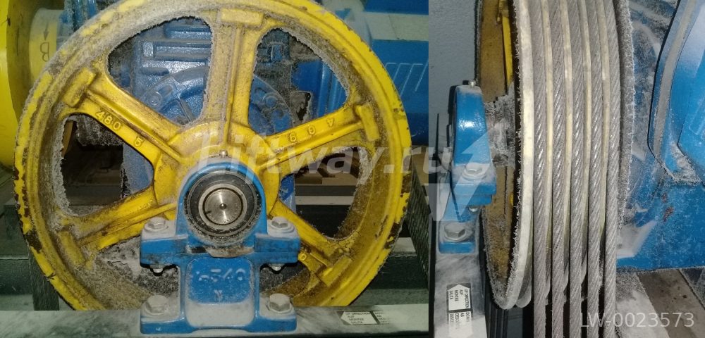 КВШ D480х5х10мм обод 98мм ступица 100мм расстояние между канатами 17 мм канавка V35° лебедки FF340