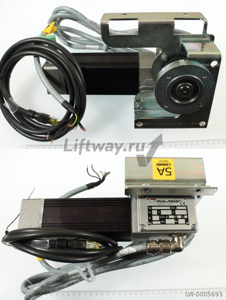 Мотор привода дверей BSS55/100 Sematic в сборе с редуктором