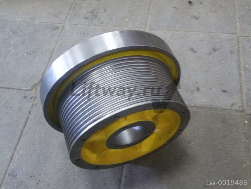 КВШ D440, ширина 183мм, канат 10мм, 12 канатов, RA=14мм ThyssenKrupp (лебедка SC300 M)