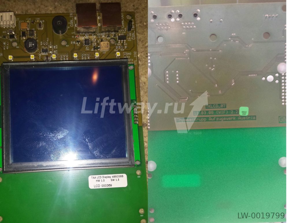 Индикатор TK-LCD-07 приказной панели Thyssen