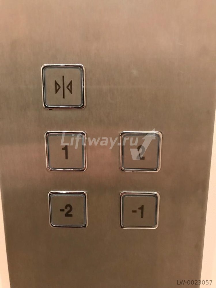 Кнопка приказа "1" RP42 1НО/НЗ 12/24В красная подсветка ( 2 разъема) LED плата INOX