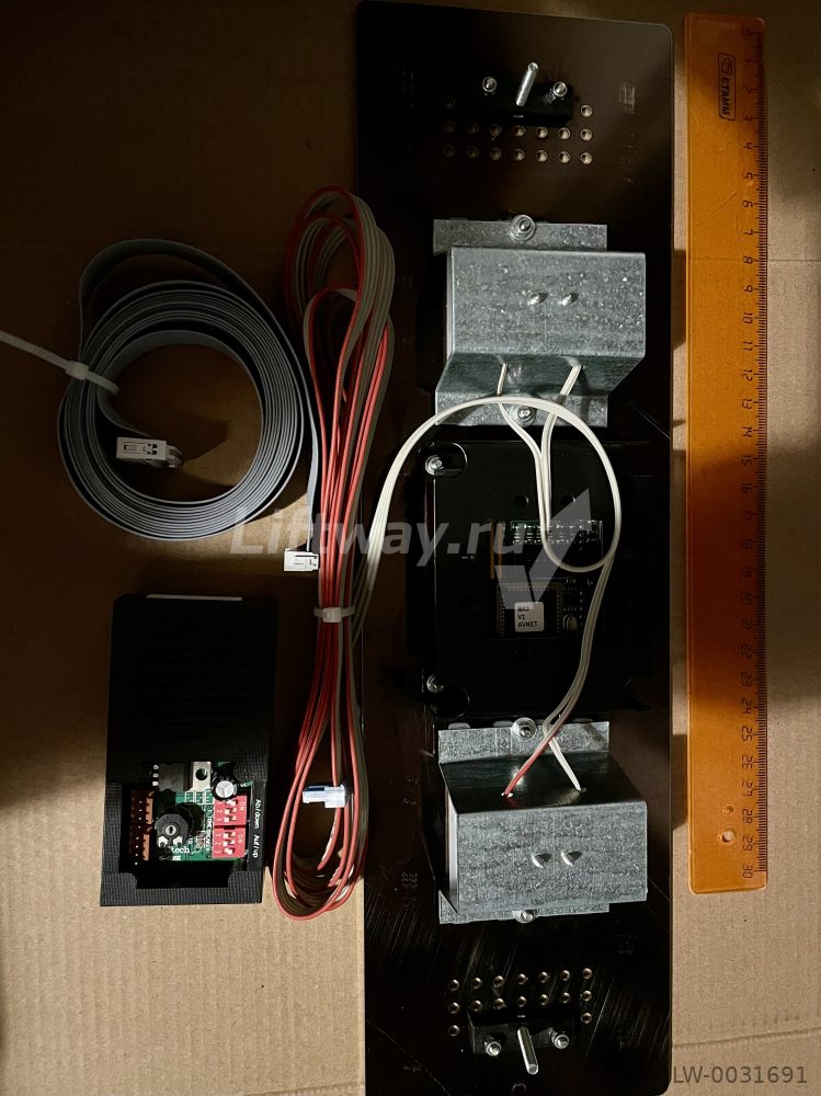 Плата этажного индикатора MA3 V2 с 2-мя цифровыми сегментами и стрелками направления, индикация с гонгом и кабелями