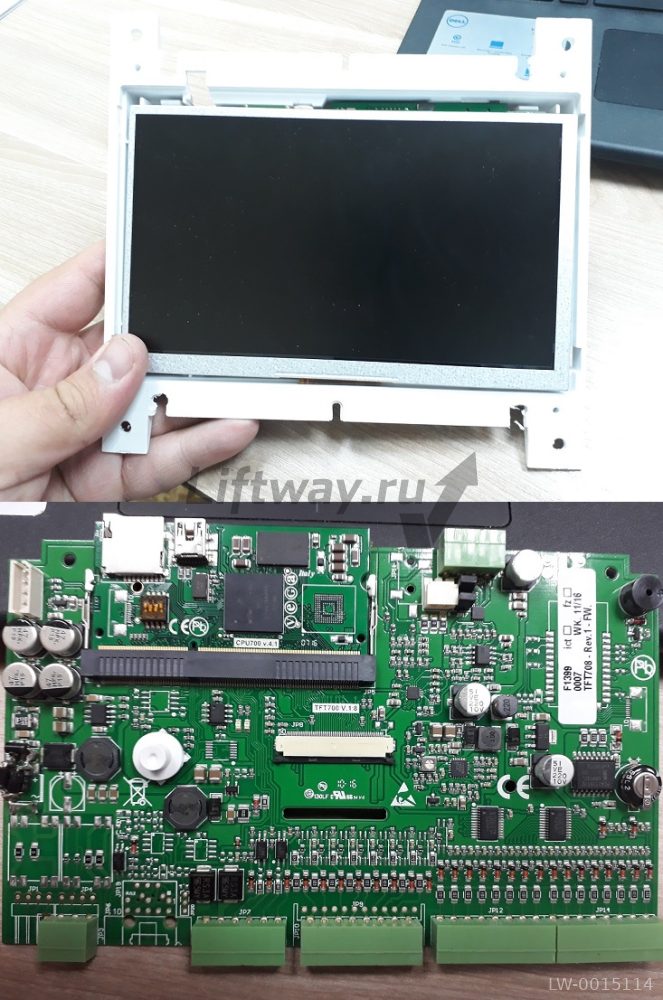 Индикатор TFT708-Rev.1-FW (TFT700 V.1:8) с протоколом УЛ/УКЛ лифта МЛЗ