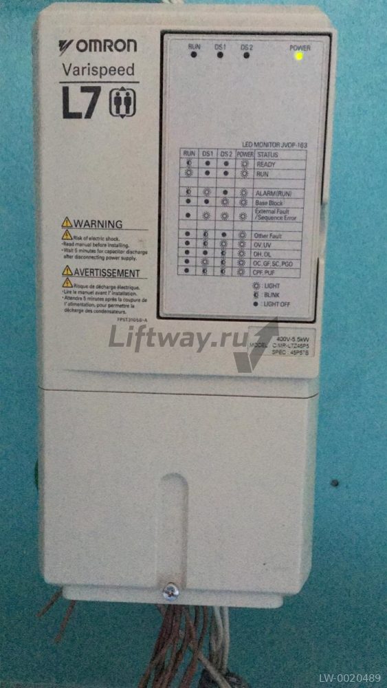 Частотный преобразователь Omron 5.5 кВт, 14A, 400В, 3-фазы, векторное управление