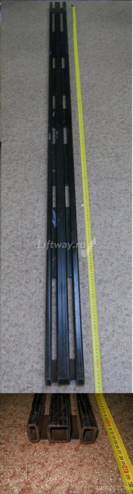 Порог Стальной телескопической двери Wittur Selcom две лунки ширина 90мм (цена за 1м)