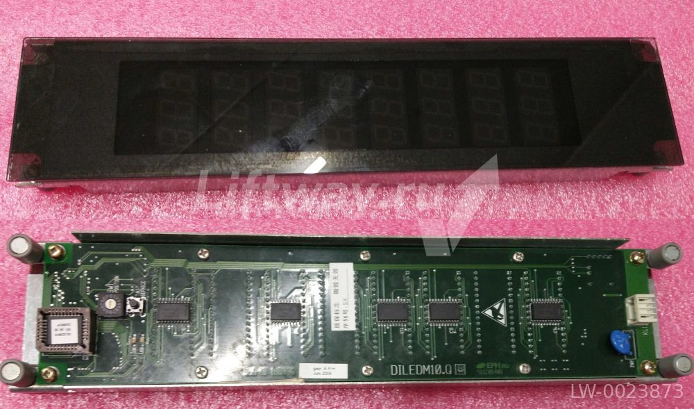 Индикатор с платой PCB DILEDM10.Q зеленая подсветка