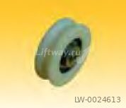 Ролик концентрический PA6G ø 60/53/M6 x 17,5 mm внутр. резьба M6
