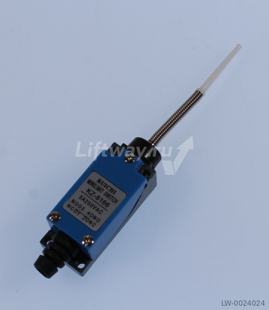 Выключатель концевой KZ-8166 пружинным рычагом 250В 5А IP65 (1НО+1НЗ)