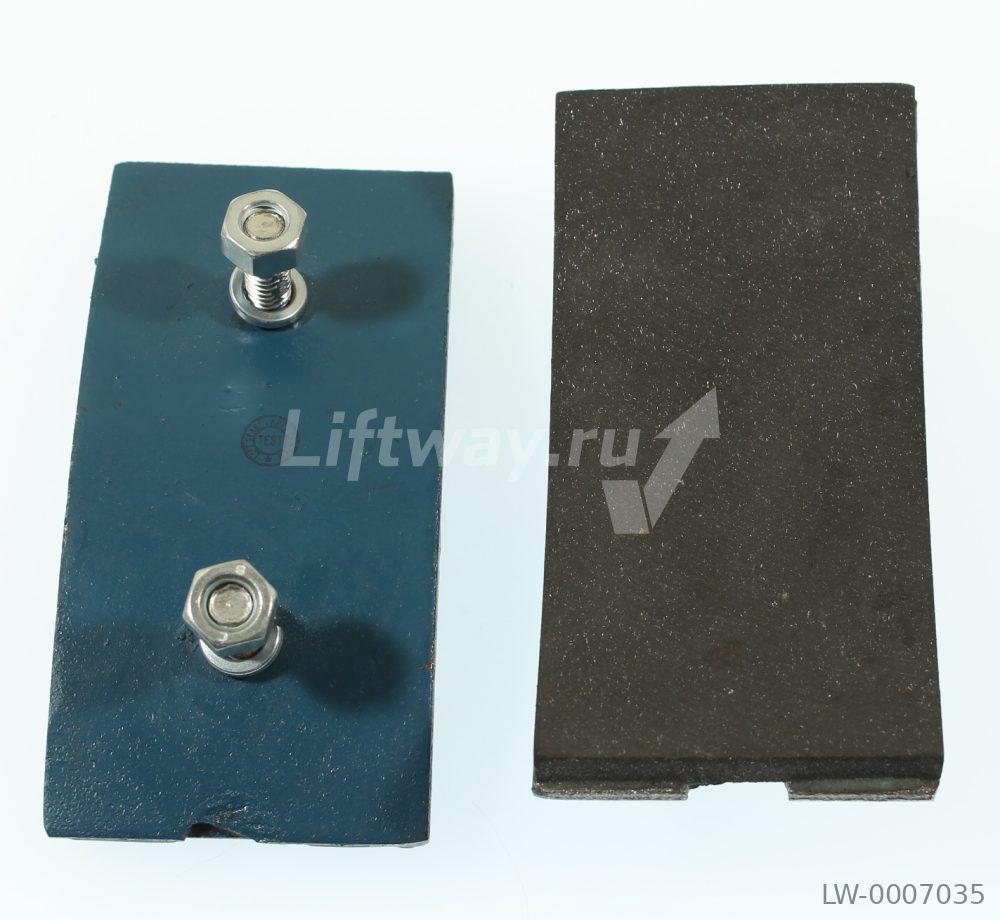 ЗАМЕНЕНО НА LW-0002910 - Накладки на тормозные колодки Отис 13VTR и 160VAT (комплект 2 шт)