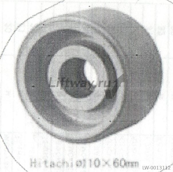 Ролик поддерживающий поручень 110х60 эскалатора Hitachi