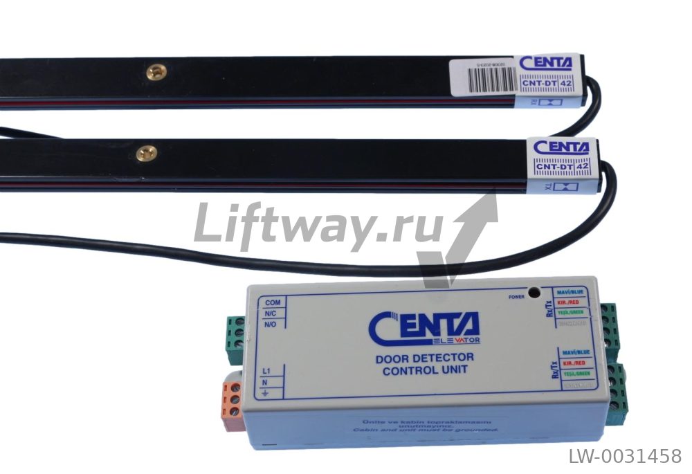 Комплект фотобарьера антенн CENTA DT42 C-PROFILE, L2000 мм с контроллером на 220VAC, 42 глазка