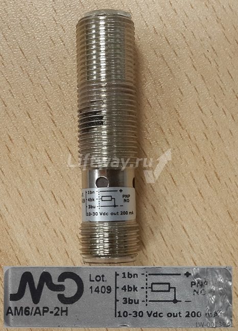 Индуктивный датчик М12 AM6/AP-2H 10-30VDC 200mA (укороченный)