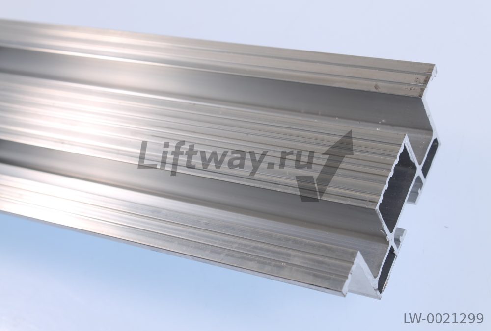 Порог ДШ дверей Fermator 2 паза 14.8мм L=1990мм телескоп проем BT1300 (T2-C4)