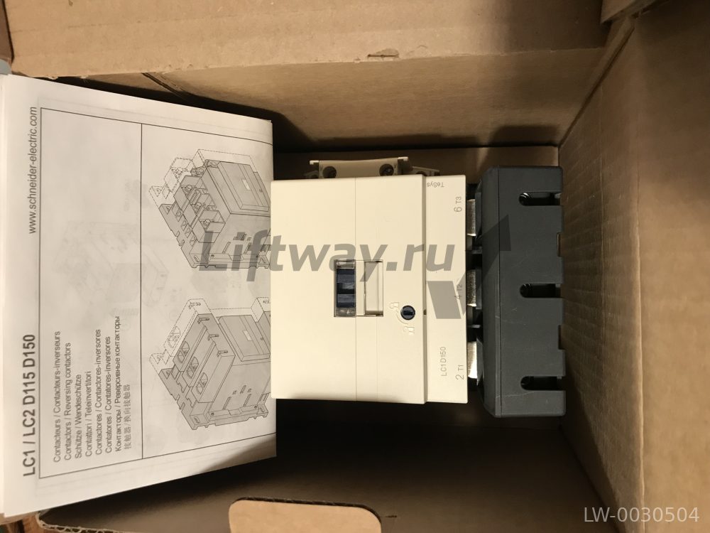 Контактор LC1D150MD 3 пол.150A, HO+HЗ, 220V DC, винтовые клеммы