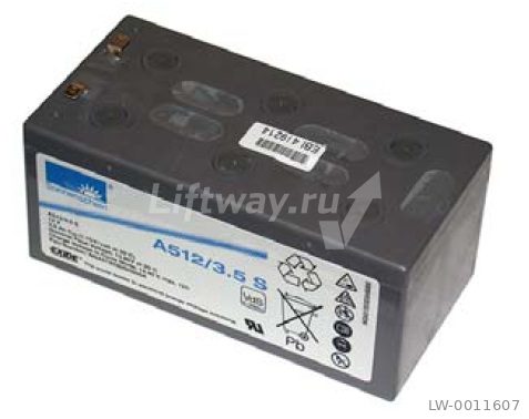 Аккумулятор 12V 3,4Ah, клеммы 4,8мм, для MX-GC