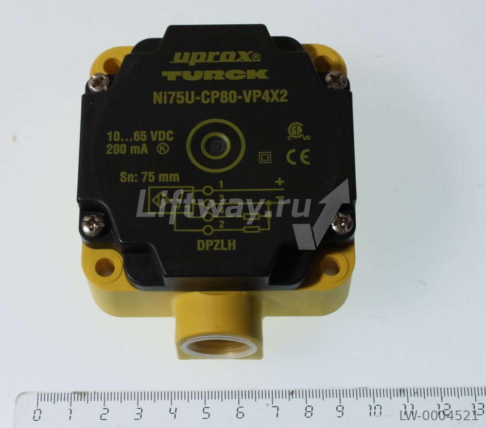 Индуктивный датчик пропуска ступеней Отис 506NCE, TURCK Ni75U растояние срабатывания 75мм