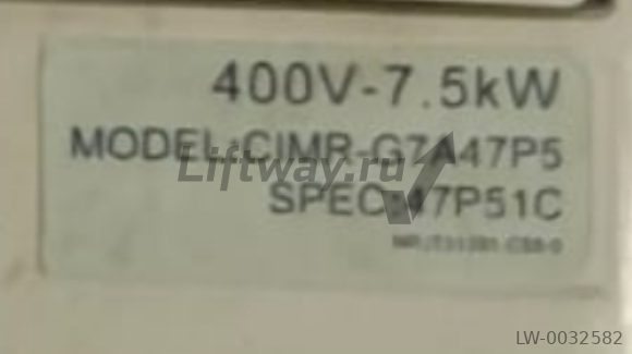 Частотный преобразователь 7.5кВт CIMR-G7A47P5
